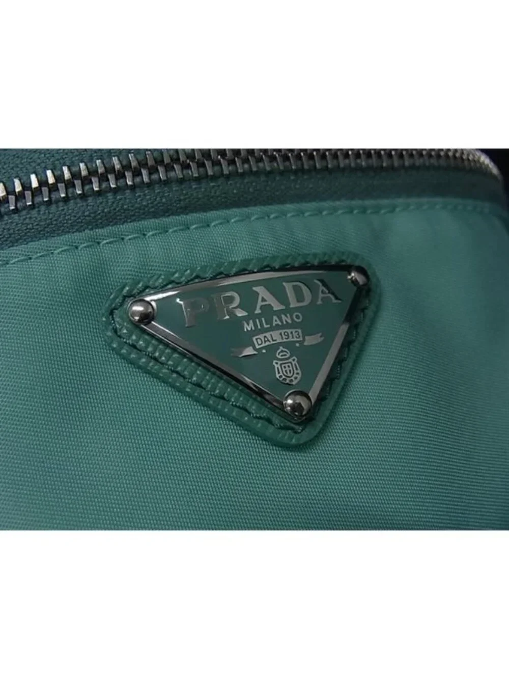 Prada Tessuto Nylon Arm Pouch Multi Case Mint Green - Picture 4 of 4